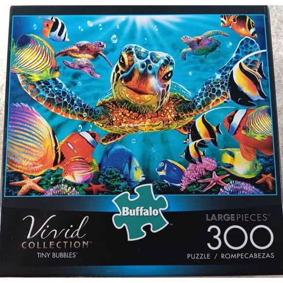 Tiny Bubbles 300 Large Piece Jigsaw Puzzle Vivid Collection by Buffalo Games - Picture 1 of 4